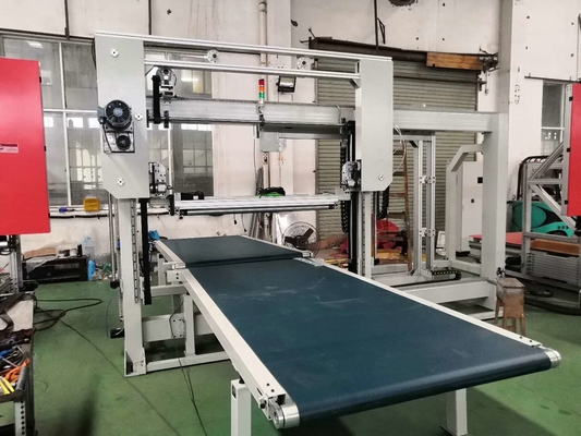 Pemotong Pisau Getaran Vertikal CNC Untuk Busa Fleksibel Rebound 4kw 380V 50HZ