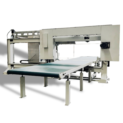 Mesin Pemotong Busa CNC Pisau Ganda Untuk Kaku PU EVA Rock Wool