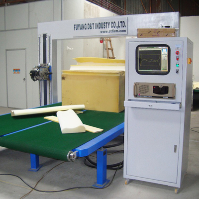 Mesin Pemotong Spons Horizontal CNC Busa PU Pisau Berosilasi Otomatis