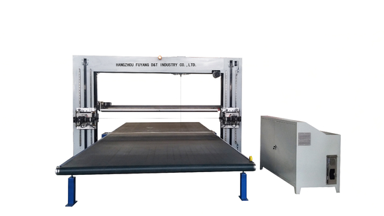 Mesin Pemotong Spons Horizontal CNC Busa PU Pisau Berosilasi Otomatis 6kw