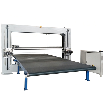 Pemotong Pisau Ganda Otomatis Horizontal PU Busa Spons Mesin Pemotong CNC