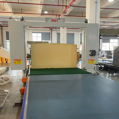 Otomatis Polyurethane Foam Cutter Untuk Sponge Sheet High Speed Horizontal Foam Cutting Machine