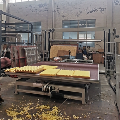 Mesin pemotong spons horizontal CNC untuk busa PU Latex Basotect Composite Foam