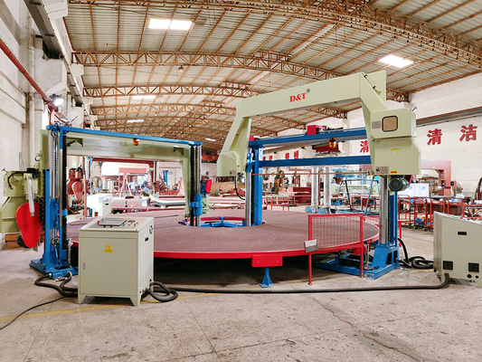 Blok busa pemotong Sponge Carousel Mesin pemotong Horisontal Carousel mesin pemisah