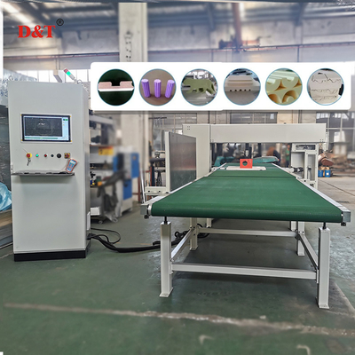 5 Roda Fast Wire Precision PU Foam Cutting Machine Untuk Rock Wool PIR EVA Vertical Cutter