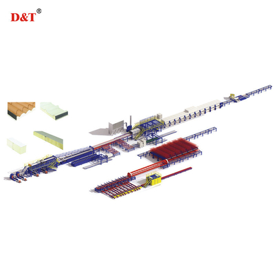 EPS Mesin Lanjutan Sandwich Panel Produksi Line Untuk Panel