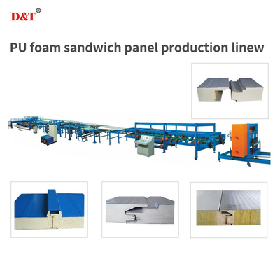 EPS Mesin Lanjutan Sandwich Panel Produksi Line Untuk Panel