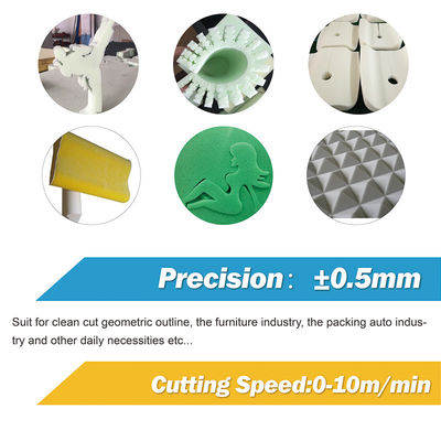 24. 10M/min CNC Oscillating Blade Foam Cutting untuk Furniture Automotive Packaging and Insulation Industries