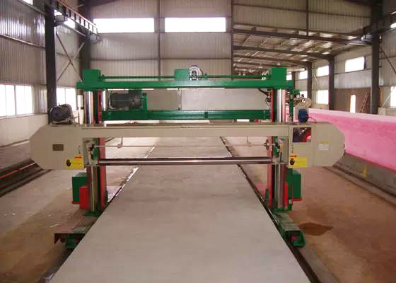 2-60 mm Mesin Pemotong Sponge Lanjutan Dengan Jalur Panduan Bingkai Utama Dan Jalur Sambungan Daya Elektronik