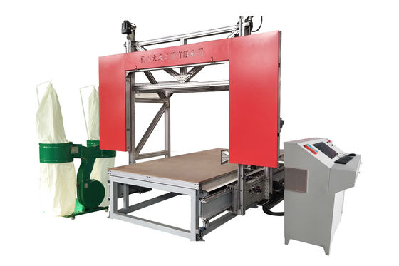 Mesin Pemotong Busa PU Kawat Ganda CNC Pisau Vertikal Horisontal