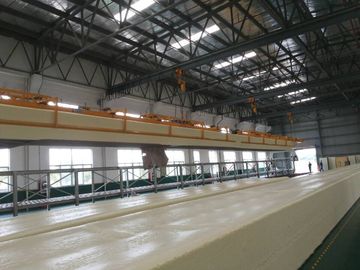 Full otomatis Horisontal Continuous PU busa Line Produksi panjang busa Crane Unit