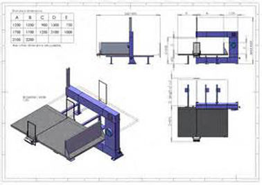 Disesuaikan High Performance Sponge Cutting Machine, Lingkaran Horizontal Cutter