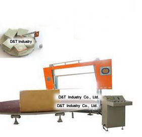 Lingkaran Horizontal Cutter Line Produksi Sponge Untuk Kuadrat Foam Cutting
