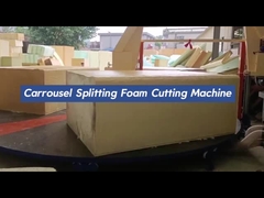 Mesin pemotong spons berkinerja tinggi yang disesuaikan, pemotong horisontal lingkaran