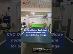 Dual Blade 2D Shapes Oscillating Blade Contour Cutter Untuk Rebound Foam