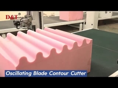 Mesin Pemotong Sponge Otomatis Cnc Lateks Sponge Oscillating Blade Cutter