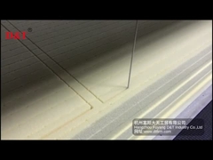 Mesin pemotong busa PU vertikal berkinerja tinggi dengan pisau kawat 5 roda